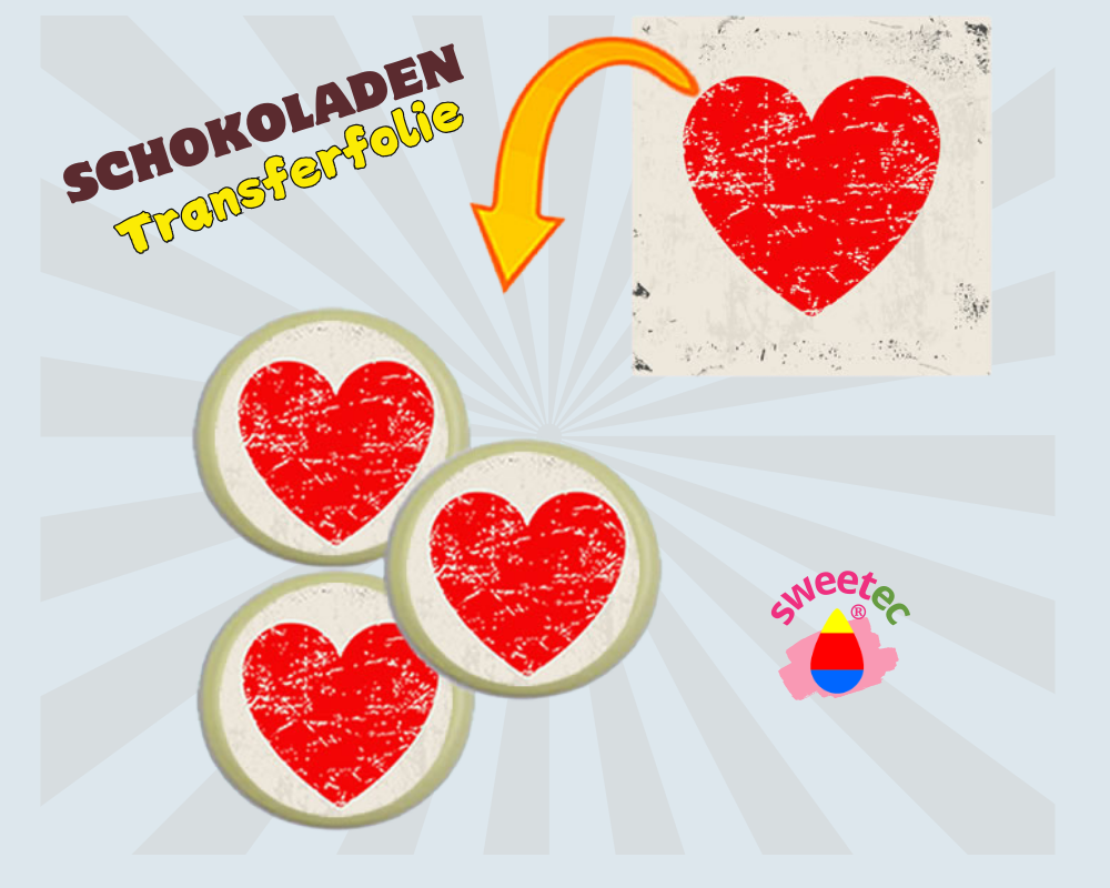 Individuell essbarer Druck 19cm rund auf Schokotransferfolien Choco Sheets